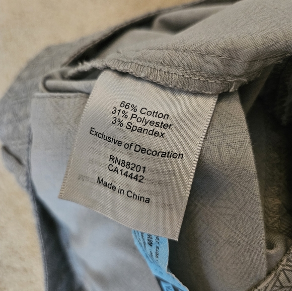 Mondetta Women's Size Large L Gray Patterned Shorts with Pockets - Picture 12 of 12